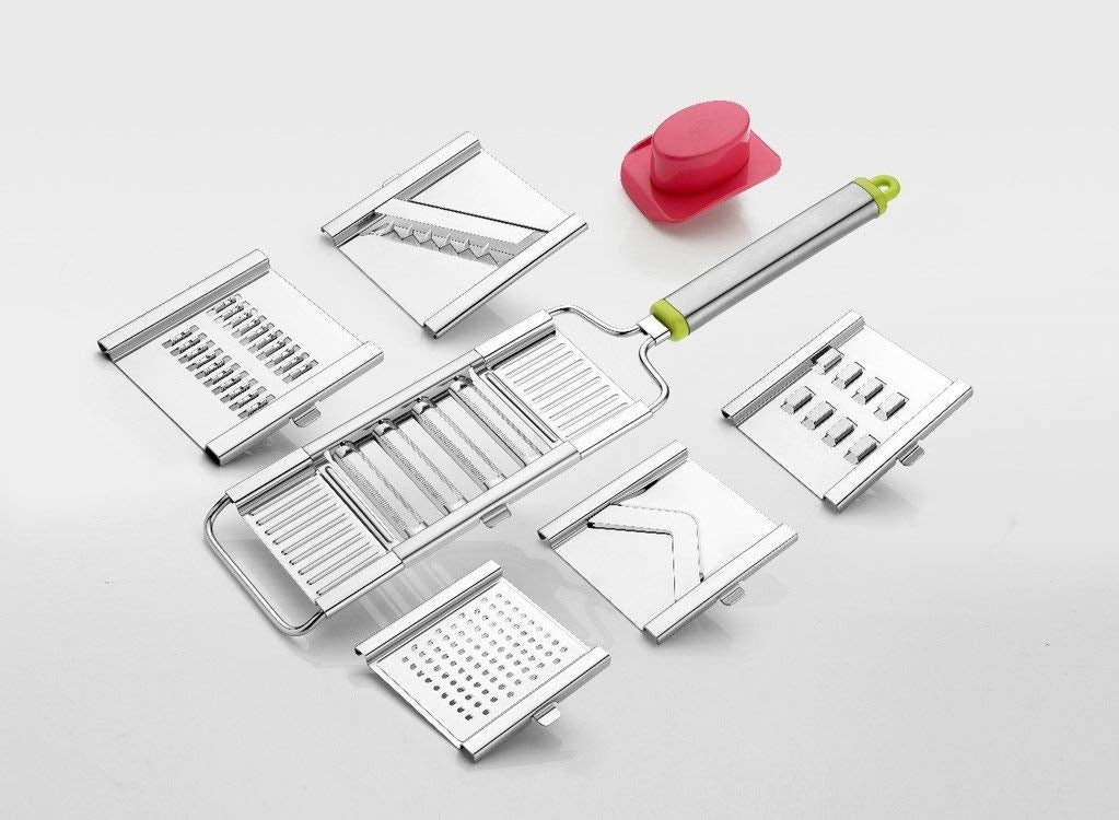 6 in 1 Stainless Steel Multipurpose Grater & Slicer