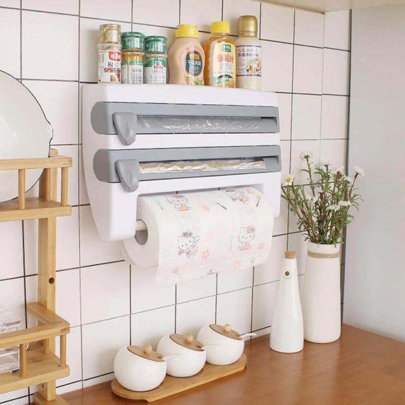 Kitchen Triple Tissue Paper & Foil Dispenser Holder