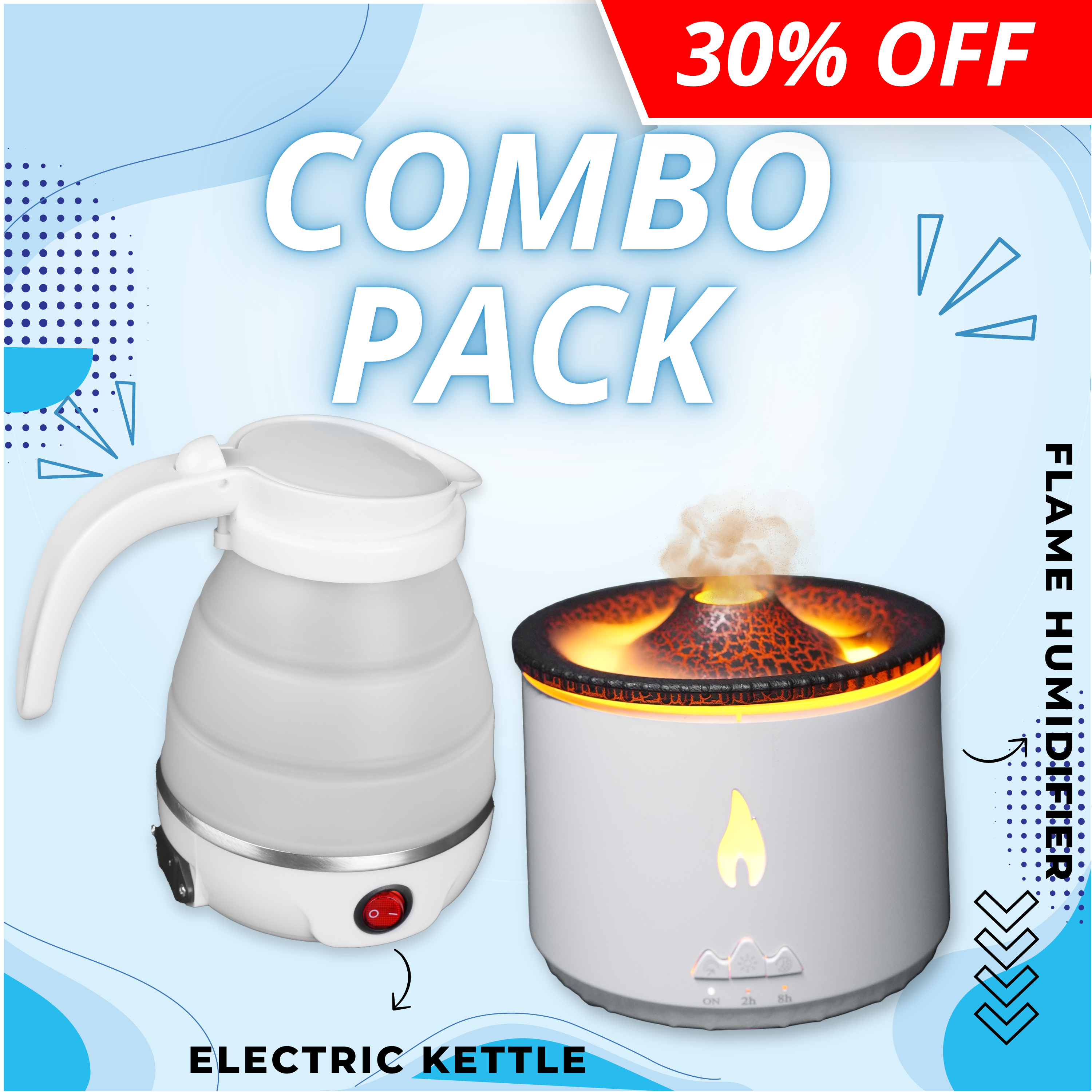 Electric kettle + Flame Humidifier