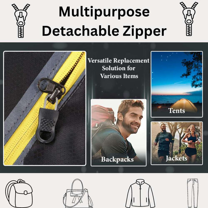 Multipurpose Detachable Zipper (Pack of 20)