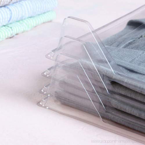 T Shirt Organizer-Transparent T-Shirt Garment Clothes Storage Organizers