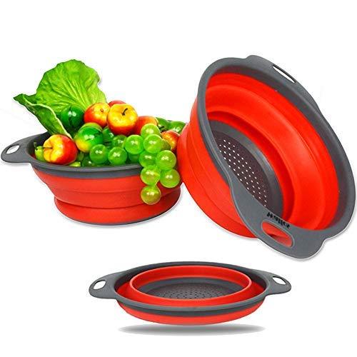 Foldable Silicone Kitchen Drainer Strainer Basket