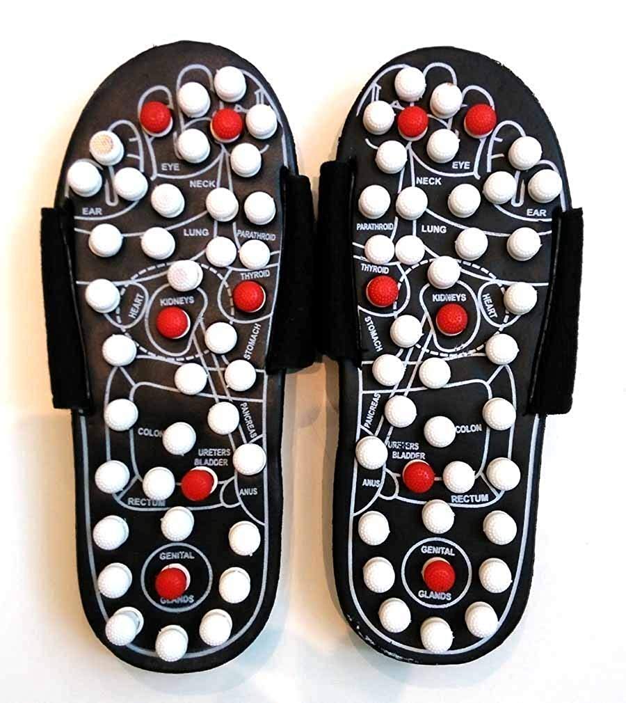 Acupressure Foot Relaxer Massager Slipper With 3 Pair Socks