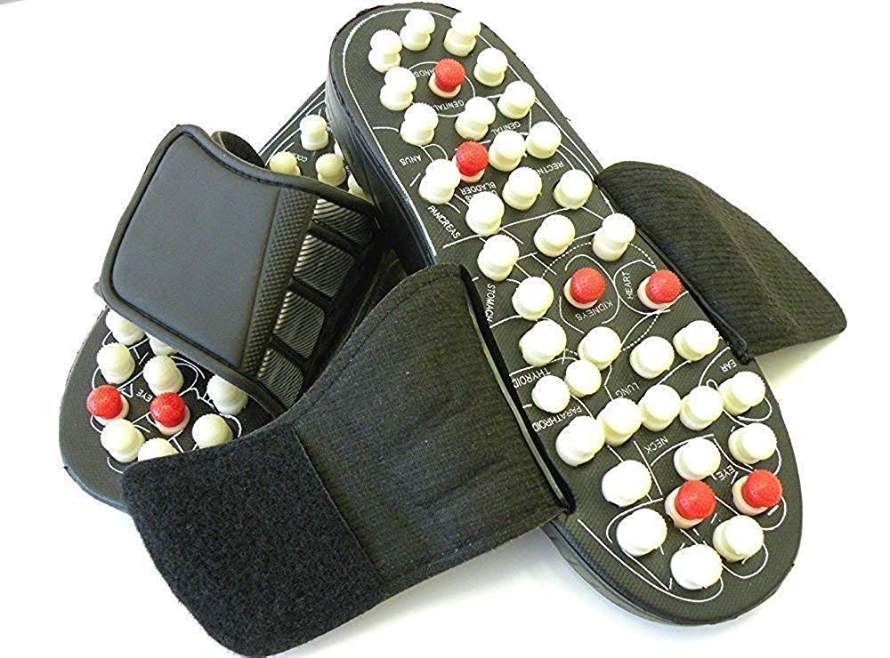 Acupressure Foot Relaxer Massager Slipper With 3 Pair Socks