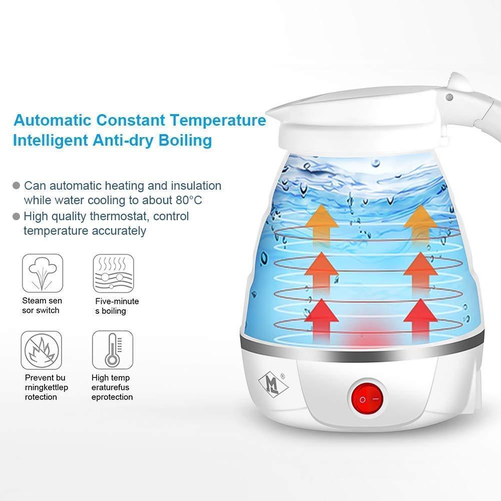 Electric Kettle - Silicone Foldable Electric Water Kettle ( 600 ml )