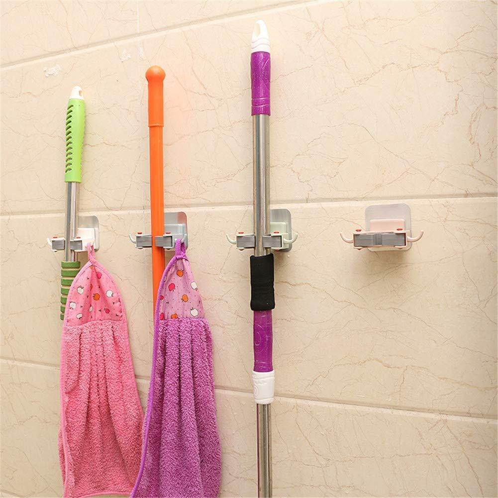 Wall Mounted Mop and Broom Hanger Holder Organiser