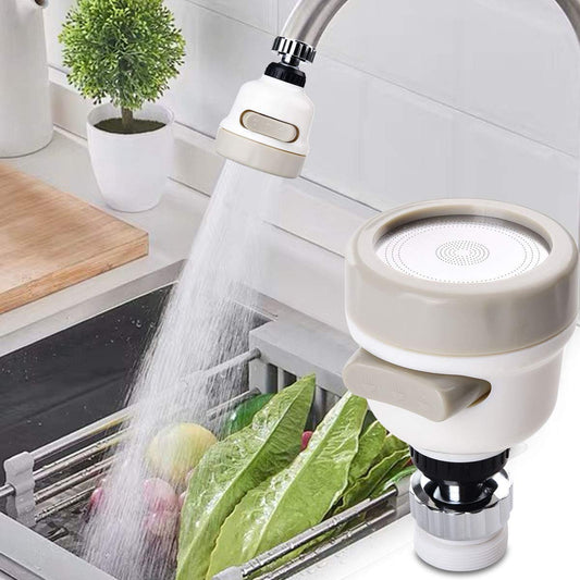 Kitchen Tap Head Movable Sink Faucet 360° Rotatable ABS Sprayer Removable Anti-Splash Adjustable Filter Nozzle Swivel Water Saving Aerator 3 Modes Kitchen tap