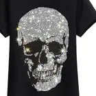 Stylish Branded T Shirts Custom Men Rhinestone Transfer T- Custom Logo Rhinestone TShirt For Men