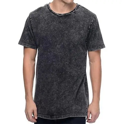 Wholesale Men Acid Wash T Shirt Streetwear Hip Hop Stone wash 100% Cotton breathable T With Logo Customize