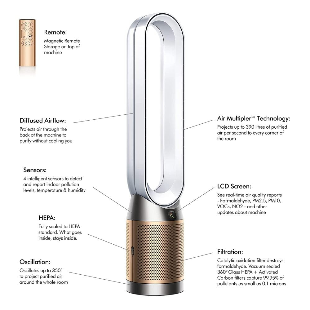 Dyson Purifier Cool Formaldehyde (White/Gold) TP09