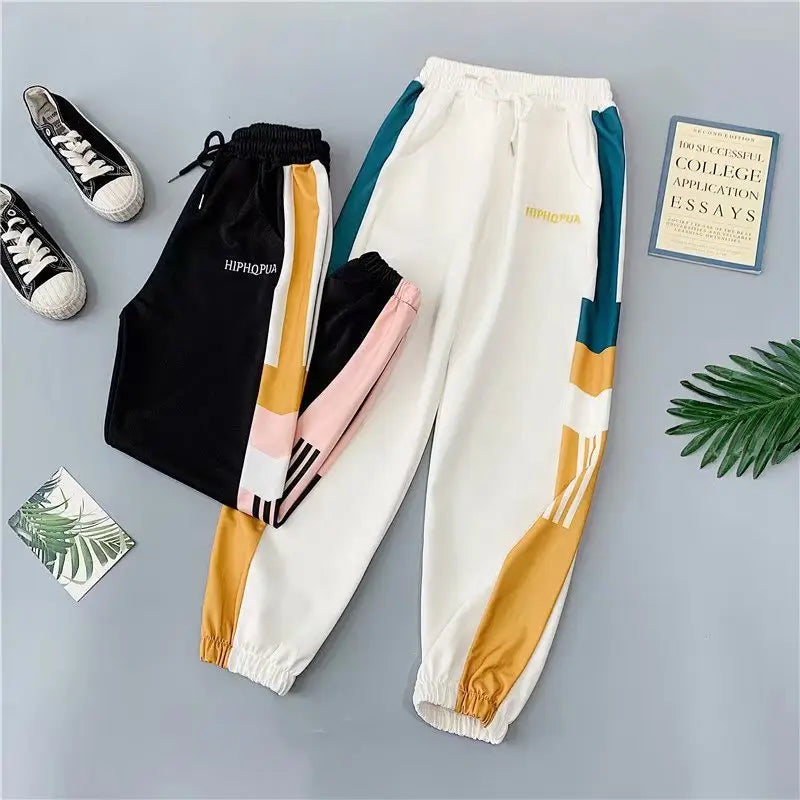 2021New Women Casual Trousers Jogger Pants Loose Streetpants High Waist Pockets Trousers Female Plus Size Sport