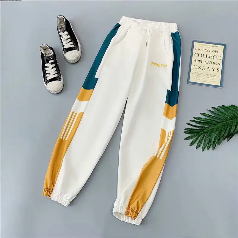 2021New Women Casual Trousers Jogger Pants Loose Streetpants High Waist Pockets Trousers Female Plus Size Sport