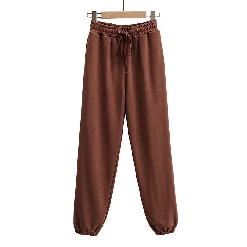 wholesale Plain Cotton Harem Plazzo Women Pants Streetwear Cargo Loose Jogger Trousers Women Sweatpants