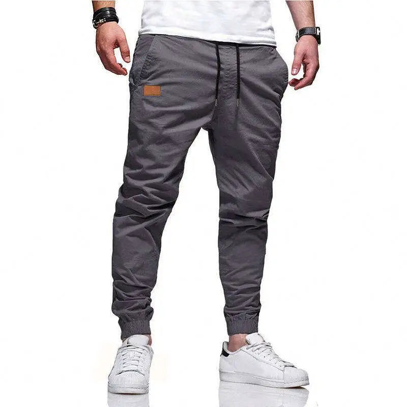 2024 New Fashion Men Multi-pocket Hip Hop Pants Trousers Sweatpants Male Casual Cargo Canvas Fabric Medium Outdoor Wear