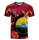 2024Men's and Women's Short Sleeved T-shirts, Casual Summer with 3D Printed Flag of Fiji Polynesian Rugby Tribe Turtle