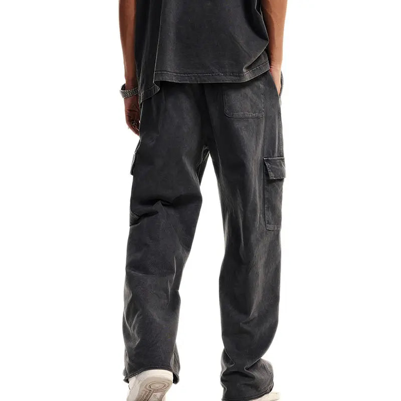 Custom 358 gsm six pocket cargo pants for men cargo with side pockets