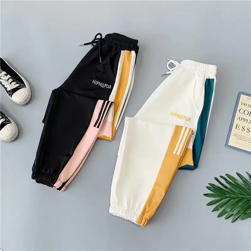 2021New Women Casual Trousers Jogger Pants Loose Streetpants High Waist Pockets Trousers Female Plus Size Sport