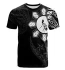 2024Men's and Women's Short Sleeved T-shirts, Casual Summer with 3D Printed Flag of Fiji Polynesian Rugby Tribe Turtle