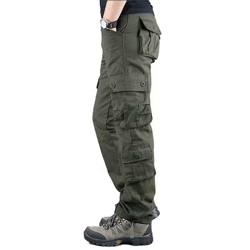 Men Cargo Pant New Arrival Mens Cargo Pants Casual Multi Pockets Terry Loose Straight slacks Long Trouser