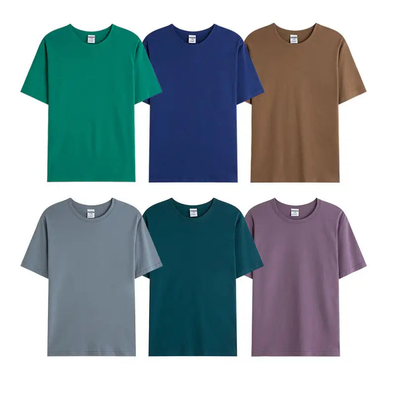 Wholesale Solid Color Blanks Cotton Custom Printed Custom Logo 190G 100% Cotton unisex blank plain T