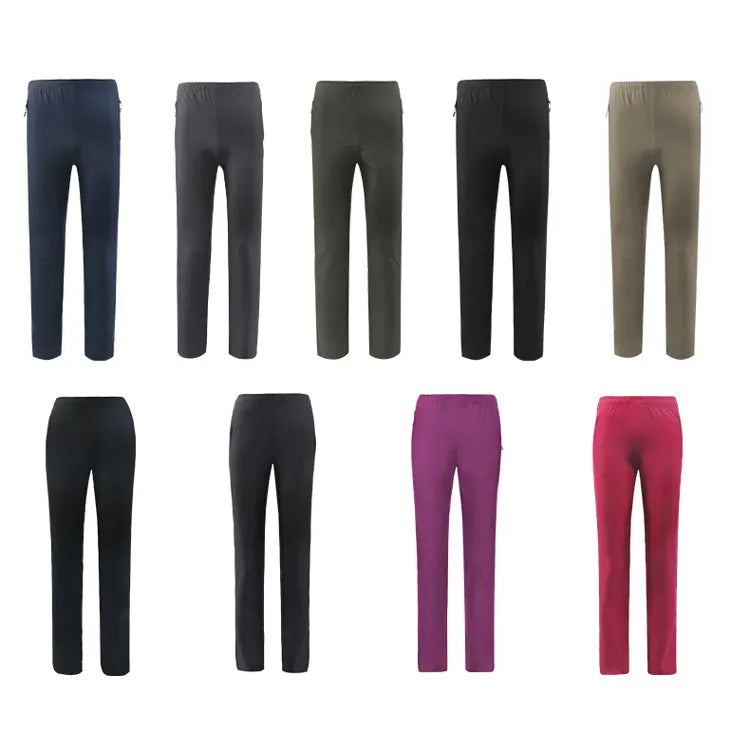 2023 Spring Summer Women Pants Comfortable Outdoor Sports Quick Dry Polyester Spandex Blend