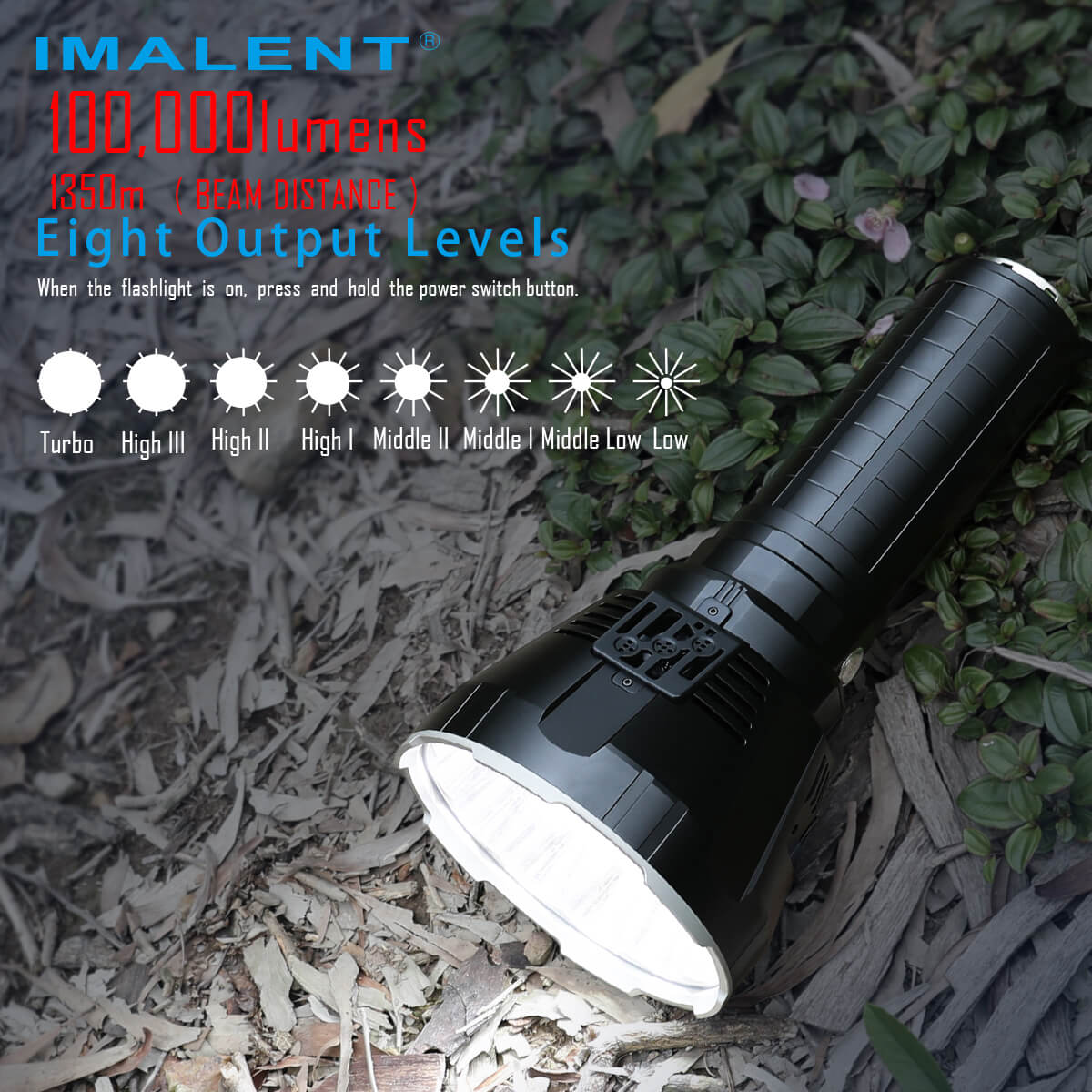 IMALENT MS18 Flashlight LED 1,00,000 Lumens