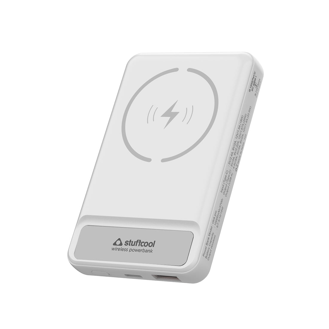 Click Pro 10000mAh Magnetic Wireless Powerbank With Stand