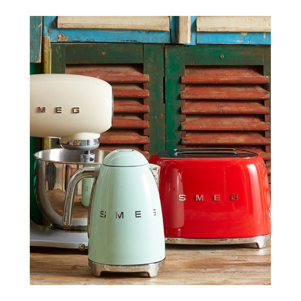 Smeg Retro Stainless Steel Pop up 2 Slice Toaster