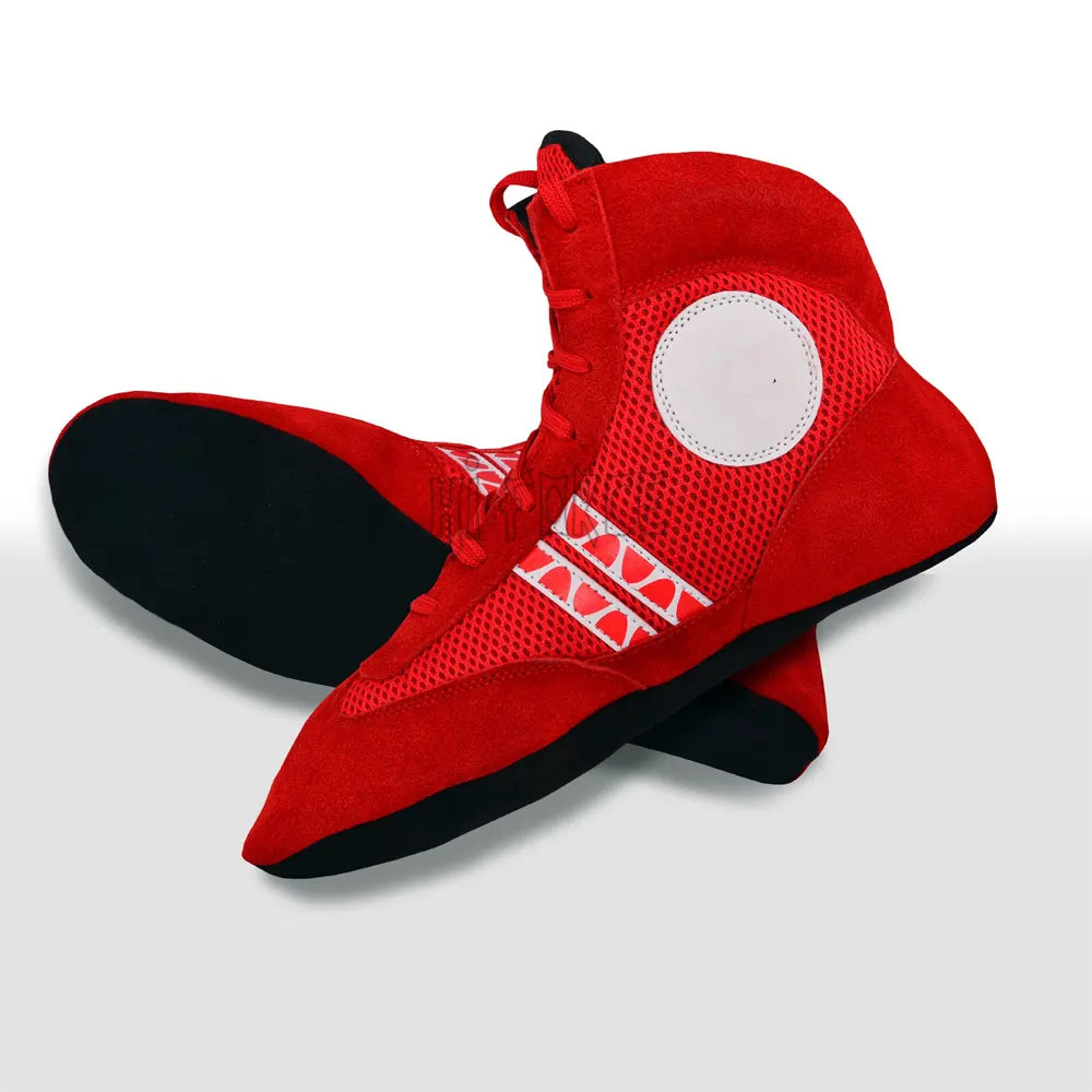 Custom Logo Sambo Shoes Leather Martial Arts Footwear Sambo Wrestling