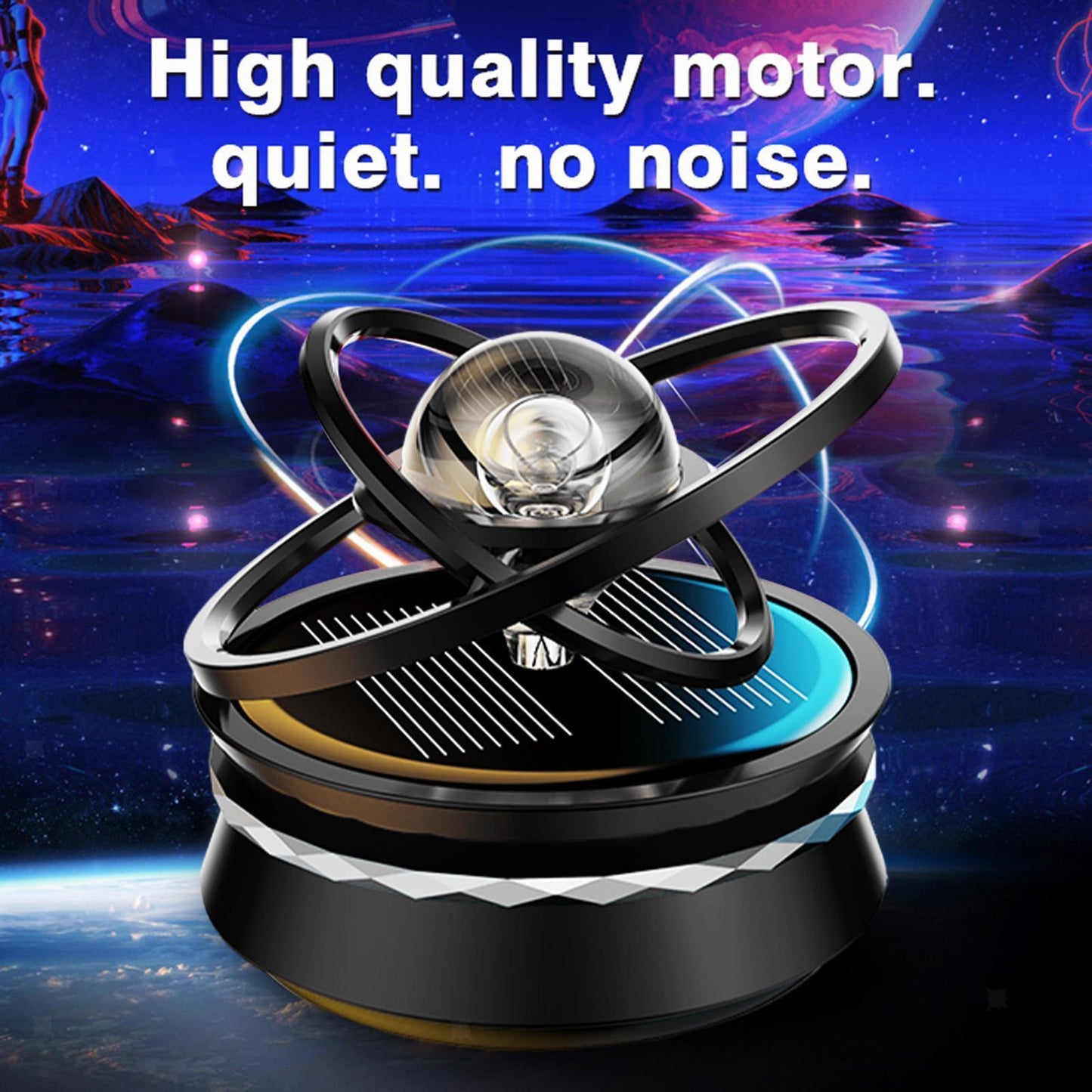 Solar Power Rotating Car/Room Air Freshener Perfume