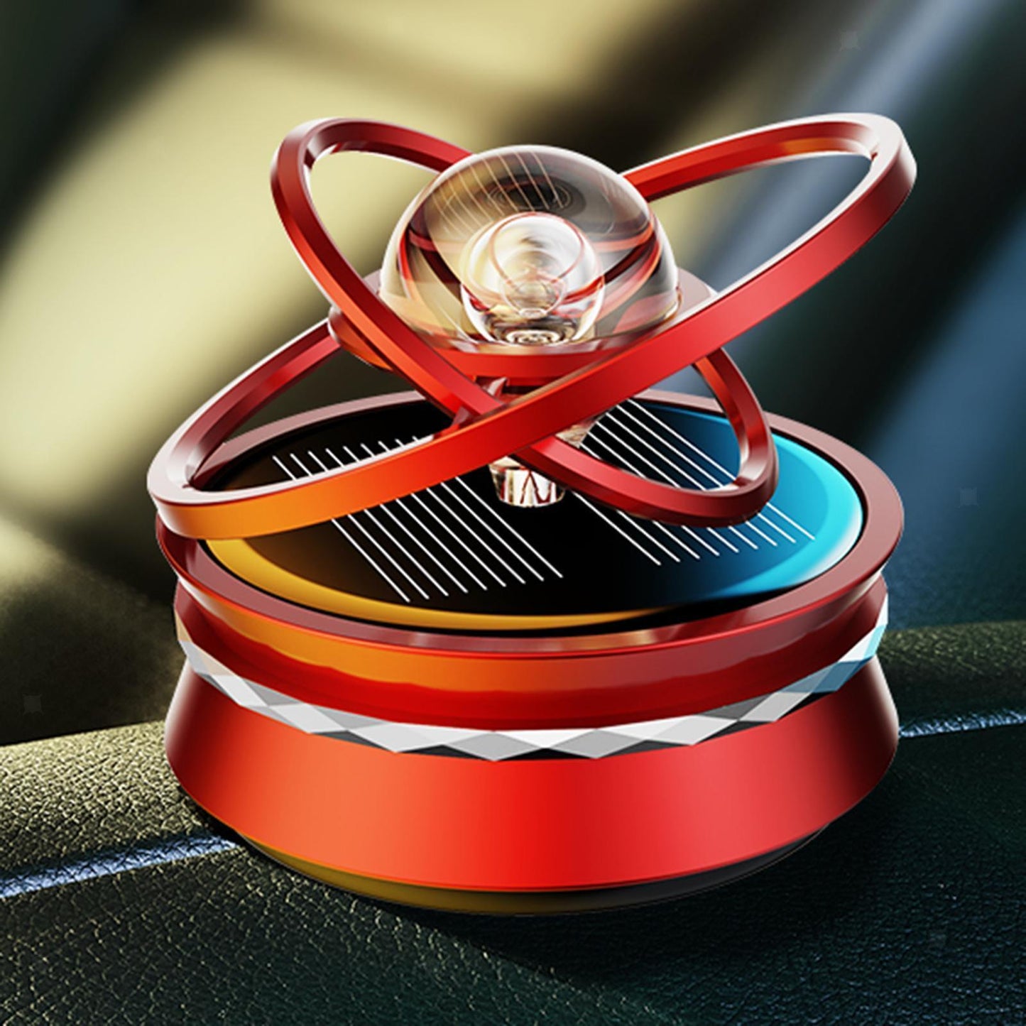 Solar Power Rotating Car/Room Air Freshener Perfume